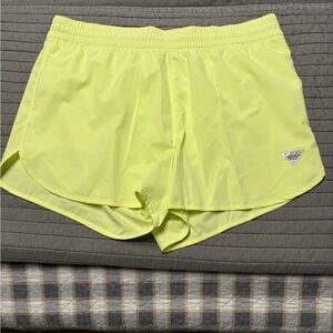 Vibrant Yellow Athletic Shorts for Women